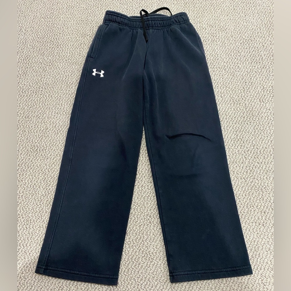 Boys black sweatpants, Underarmour, size small.